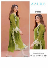 AZURE - 2 PIECE UNSTICED IN DHANAK